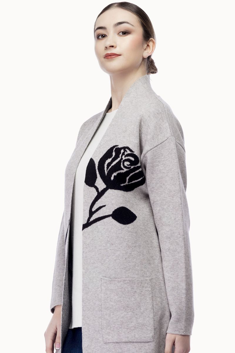 8748-CH Chaqueta bolsillos una rosa - Imagen 3