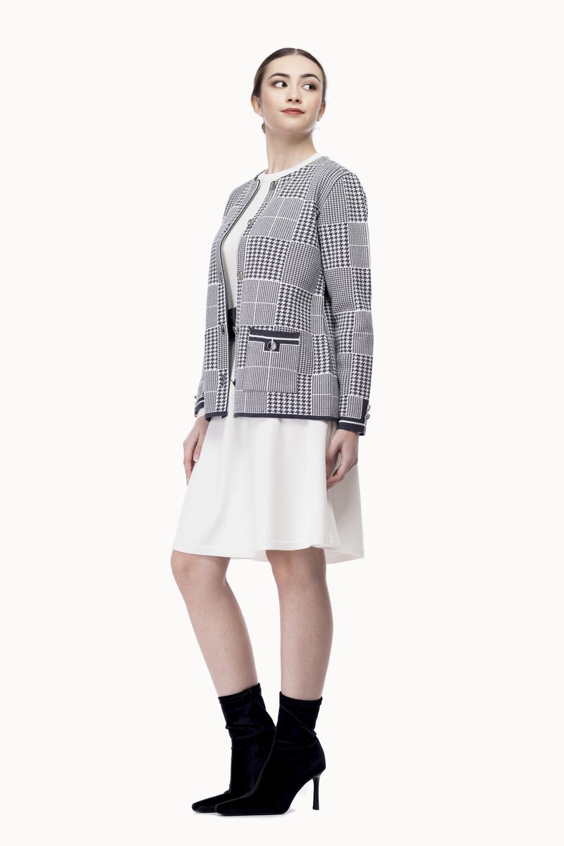 8754-CH Chaqueta blazer pata gallo - Imagen 3