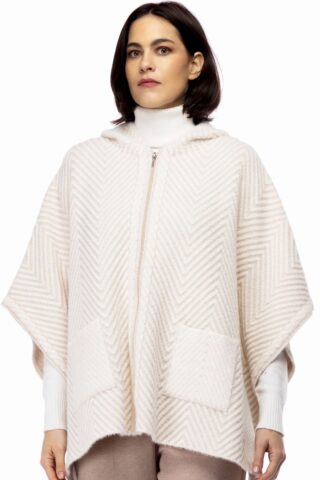 8755-PON Poncho peluche espiga